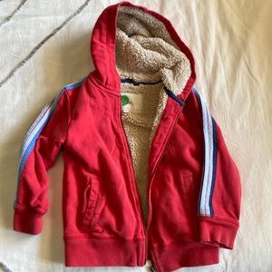 Boden sherpa lined zip up hoodie